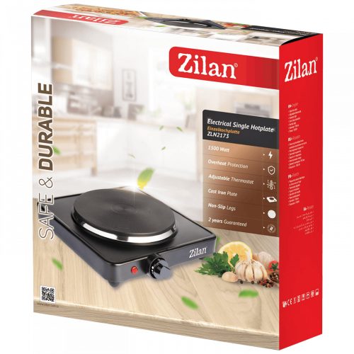 Zilan ZLN2174 1 személyes elektromos főzőlap - 18,5cm - 1500W - fekete