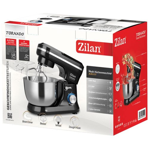Zilan ZLN1215 Keverő tállal, 8 impulzus sebesség, 4,5 liter, 1000 W