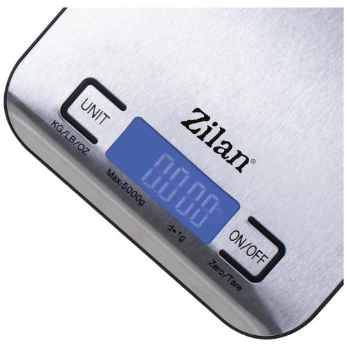 Zilan ZLN2984 Konyhai mérleg, 5 kg-ig, INOX