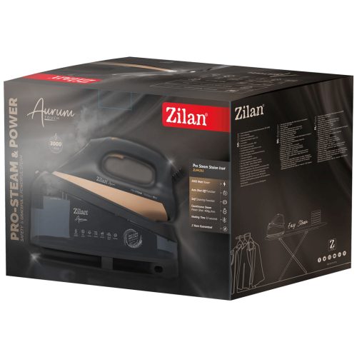 Zilan ZLN4261 Gőzölős vasaló gőzállomással, 3000W, Aurum Touch