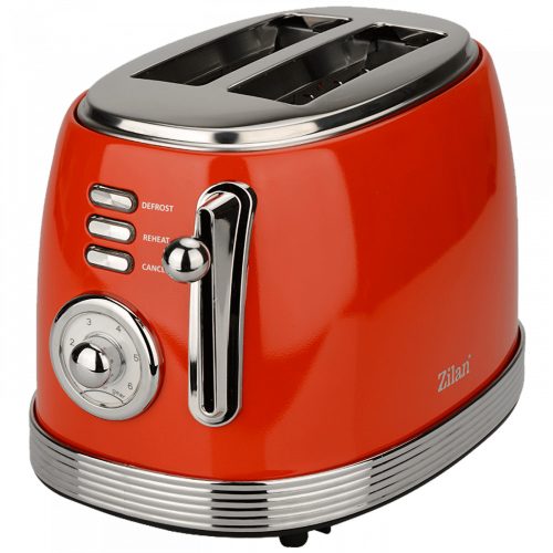 Zilan ZLN7040 Retro kenyérpirító - 850W - piros