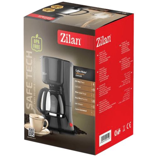 Zilan ZLN3208 Kávéfőző, filteres, 800W, 1,25L, fekete
