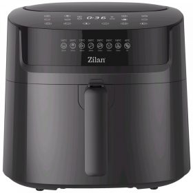  Zilan ZLN7999 Forrólevegős sütő, digitális, 1800W, 6,5 L - fekete