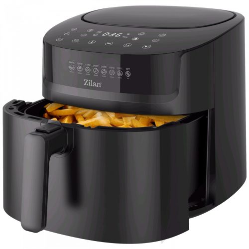 Zilan ZLN7999 Forrólevegős sütő, digitális, 1800W, 6,5 L - fekete