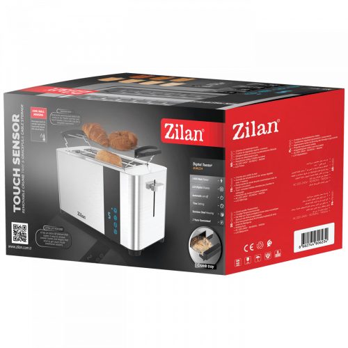 Zilan ZLN6234 Kenyérpirító, 1400W, 2 nyílás, 7 fokozat, LCD kijelző
