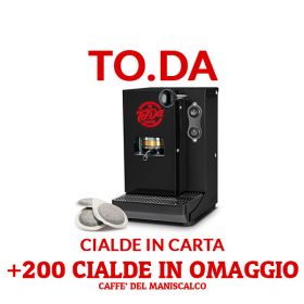   Macchina Caffé TODA ESE 44 mm párnás kávéfőző (fekete) – AJÁNDÉK 200 db prémium kávépárnával!