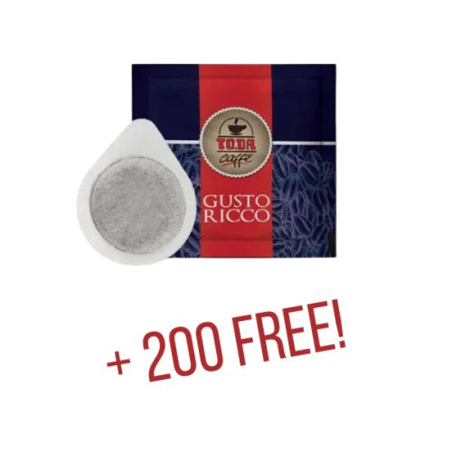 Macchina Caffé TODA ESE 44 mm párnás kávéfőző (zöld) – AJÁNDÉK 200 db prémium kávépárnával!