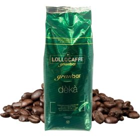   LOLLOCAFFÉ Deka GranBar koffeimentes olasz szemes kávé 1 kg