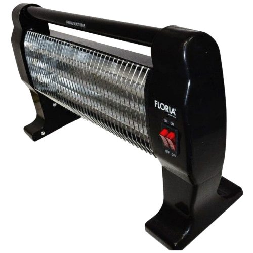 Floria ZLN1084 BK, Halogén (kvarc) fűtőtest,fekete, álló, 1200 W 
