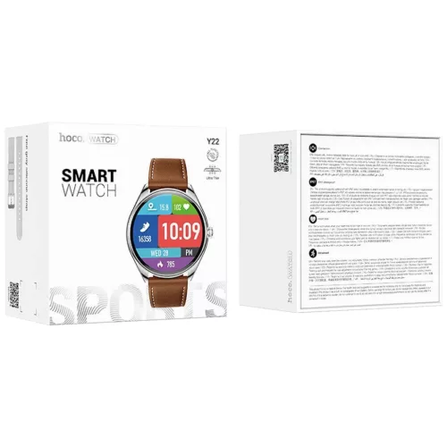 HOCO Y22 Okosóra, 1,43" AMOLED, Bluetooth, IP67, ezüst