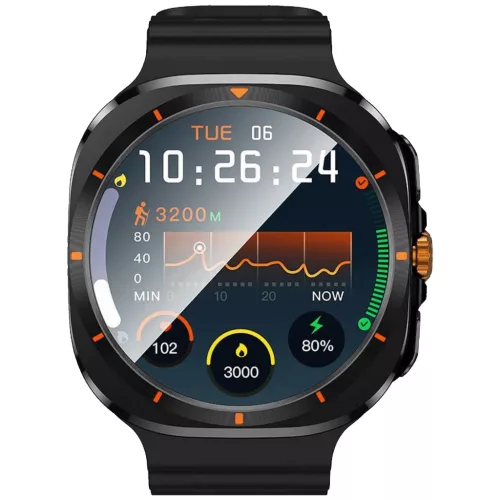 HOCO Y29 Okosóra, 1,5"-os kijelző, Bluetooth, IP67, fekete