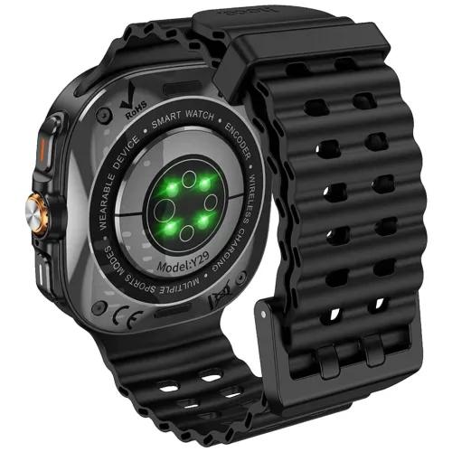 HOCO Y29 Okosóra, 1,5"-os kijelző, Bluetooth, IP67, fekete