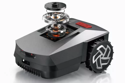 InverX Z5 Intelligens fűnyíró robot, drótnélküli, kisállat védelem, esőszenzor, 2500m2