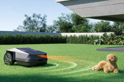 InverX Z4 Intelligens fűnyíró robot, drótnélküli, kisállat védelem, esőszenzor, 1500m2