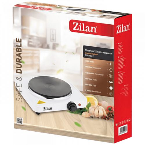 Zilan ZLN2173 1 személyes elektromos főzőlap - 18,5cm - 1500W - fehér