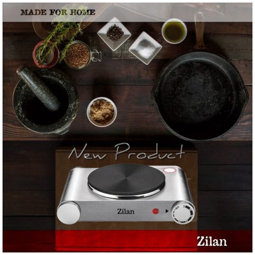 Zilan ZLN0535 1 személyes elektromos főzőlap - 18,5cm - 1500W - INOX