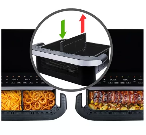 TESLA AirCook DualHeat QD575 XXL dupla forrólevegős sütő