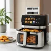 TESLA AirCook DualHeat QD73 XXL forrólevegős fritőz