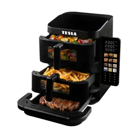   TESLA AirCook TrioZone Q636 XXL háromzónás forrólevegős fritőz
