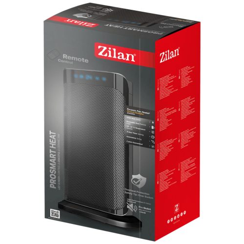 Zilan ZLN2045 Kerámia betétes fűtőtest, fekete, álló,1000/2000 W