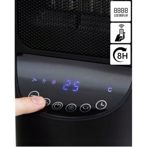 Zilan ZLN2052 Kerámia betétes fűtőtest, fekete, álló, 2000 W 