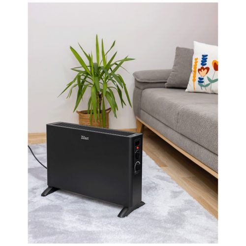 Zilan ZLN2044 elektromos konvektor, fűtőtest, fekete, 1250W/2000W