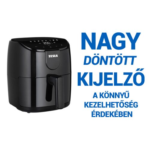 TESLA AirCook Q40 HOT Air Fryer (forrólevegős sütő) FEKETE