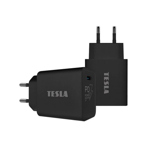 TESLA Power Charger T100 20W (fekete) - gyorstöltő