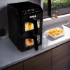 TESLA AirCook Q670 XXL DualZone multifunkciós digitális forró levegős sütő