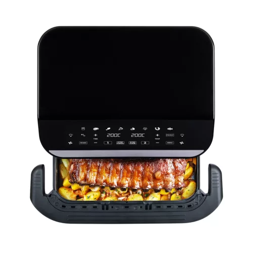 MINTATERMI - TESLA AirCook Q570 XXL FlexiZone dupla forrólevegős fritőz
