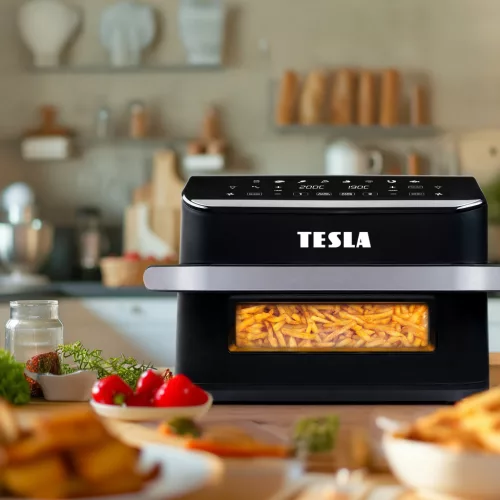 MINTATERMI - TESLA AirCook Q570 XXL FlexiZone dupla forrólevegős fritőz