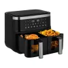 MINTATERMI - TESLA Aircook Q450 XXL DualZone digitális forrólevegő sütő, 7,6L