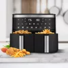 MINTATERMI - TESLA Aircook Q450 XXL DualZone digitális forrólevegő sütő, 7,6L