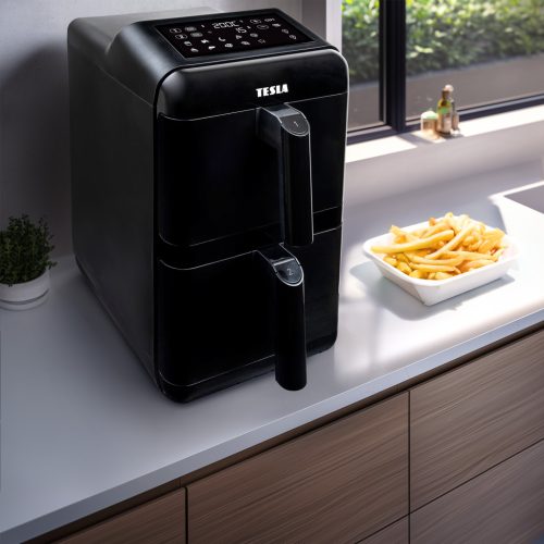 TESLA AirCook DualZone Q680 XXL dupla forró levegős sütő