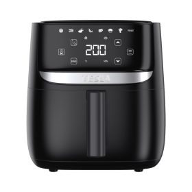   TESLA AirCook Q55 XL többfunkciós digitális forró levegős sütő (fekete színű)