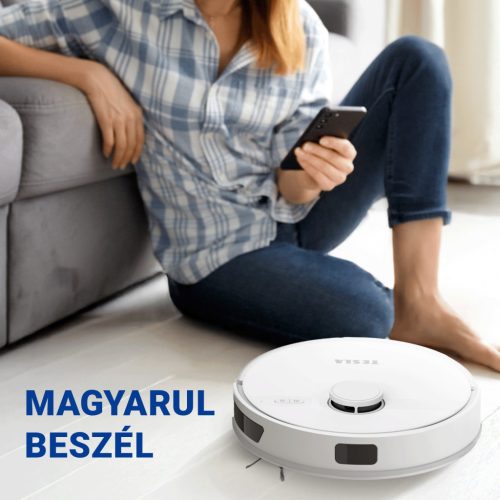 TESLA RoboStar iQ660 Intelligens robotporszívó, lézer navigáció 2in1 (fehér), 13000 Pa