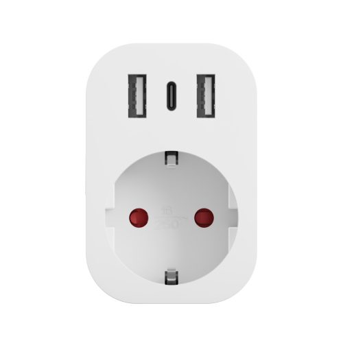  TESLA Smart Plug SP300 3USB - okos konnektor (2+1USB) - megújult csomagolásban