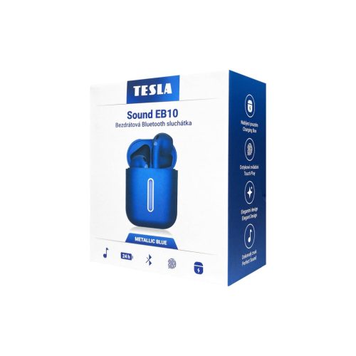 TESLA Sound EB10 Bluethooth (metál kék) - fülhallgató
