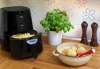 HASZNÁLT - TESLA AirCook Q30 - multifunkciós digitális forró levegős sütő, 3,8 liter, 1300W, fekete