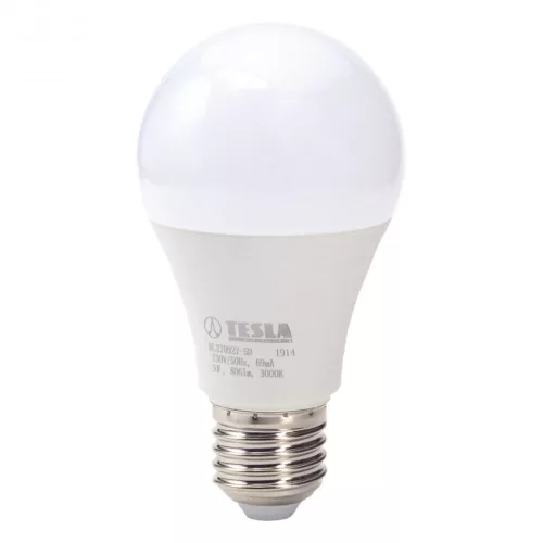 Tesla - LED izzó, E27, 9W, 230V, 806lm, 3000K, 200°, szabályozható