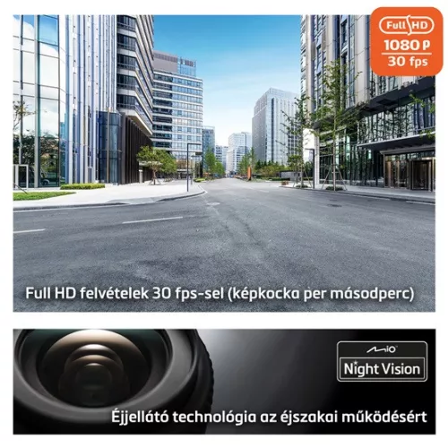 MIO 2,0" MiVue C595WD - Wifi, GPS - menetrögzítő kamera