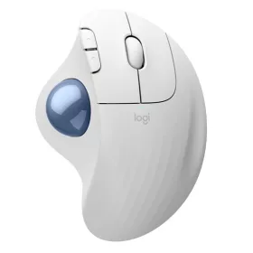 Logitech ERGO M575S - Off-White + Blue Ball