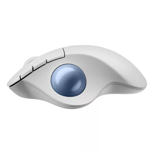 Logitech ERGO M575S - Off-White + Blue Ball