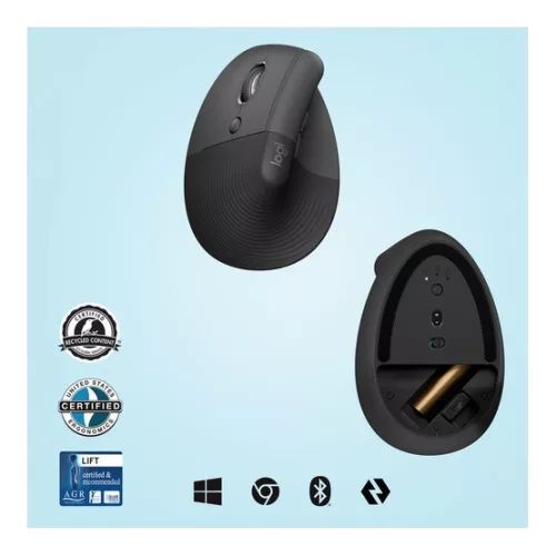 Logitech Lift Vertical Ergonomic - Left - Graphite