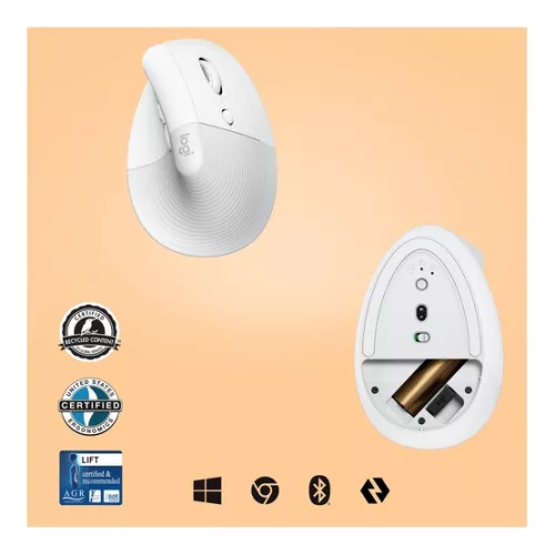 Logitech Lift Vertical Ergonomic - Off White