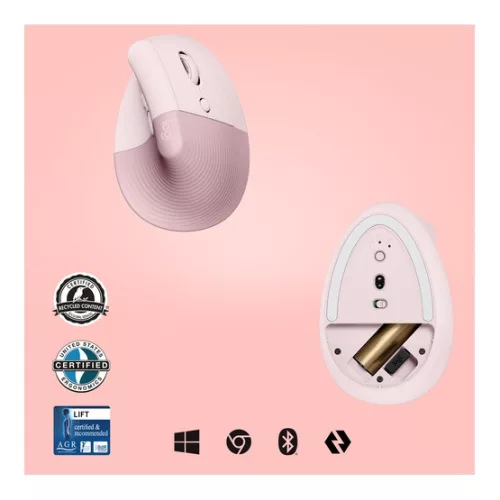 Logitech Lift Vertical Ergonomic - Rose