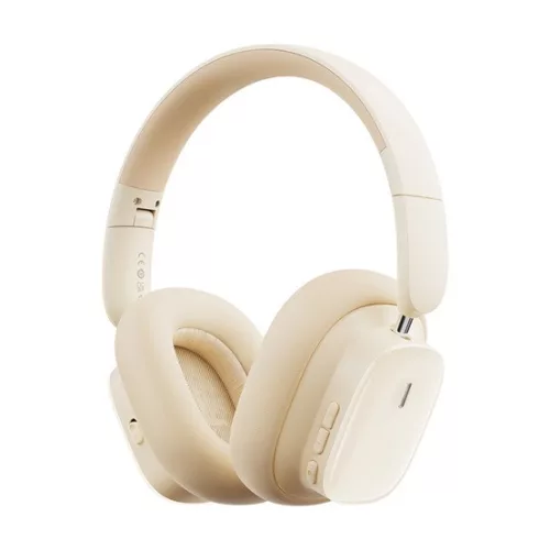 Baseus Bowie H1i Noise Cancelling Wireless Headphones vezeték nélküli fejhallgató, fehér
