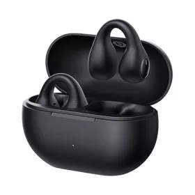   Baseus Bass 15 Clip Open-Ear True Wireless Earphones vezeték nélküli fülhallgató, fekete + 3A USB Type-C 30 cm kábel