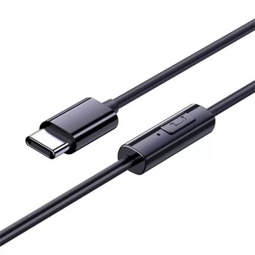Baseus Encok CZ11 Wired Earphones USB Type-C mikrofonos fülhallgató, fekete