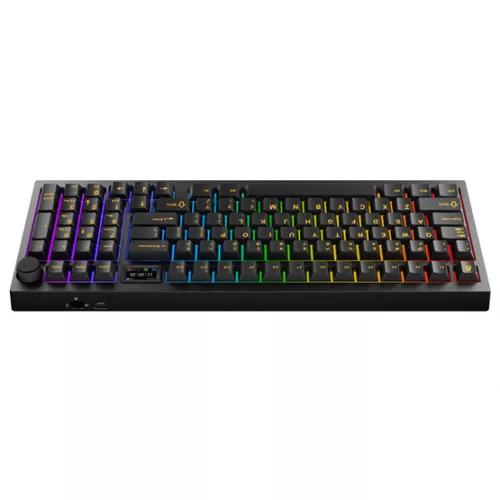 AVAX GM03 PRO 98% Gasket RGB tri-mode mechanikus billentyűzet AVAX EF Silent switch, magyar kiosztás